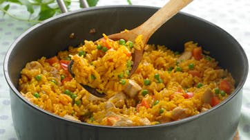 Børnevenlige ris med kylling