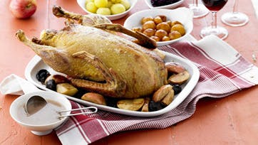 Mortensaften og and er en uundgåelig kombination.