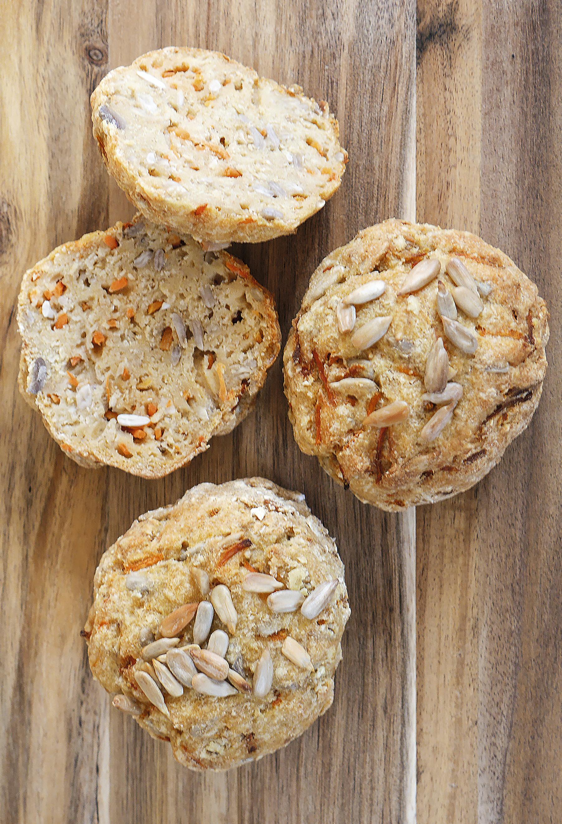 Lowfodmap boller med gulerod