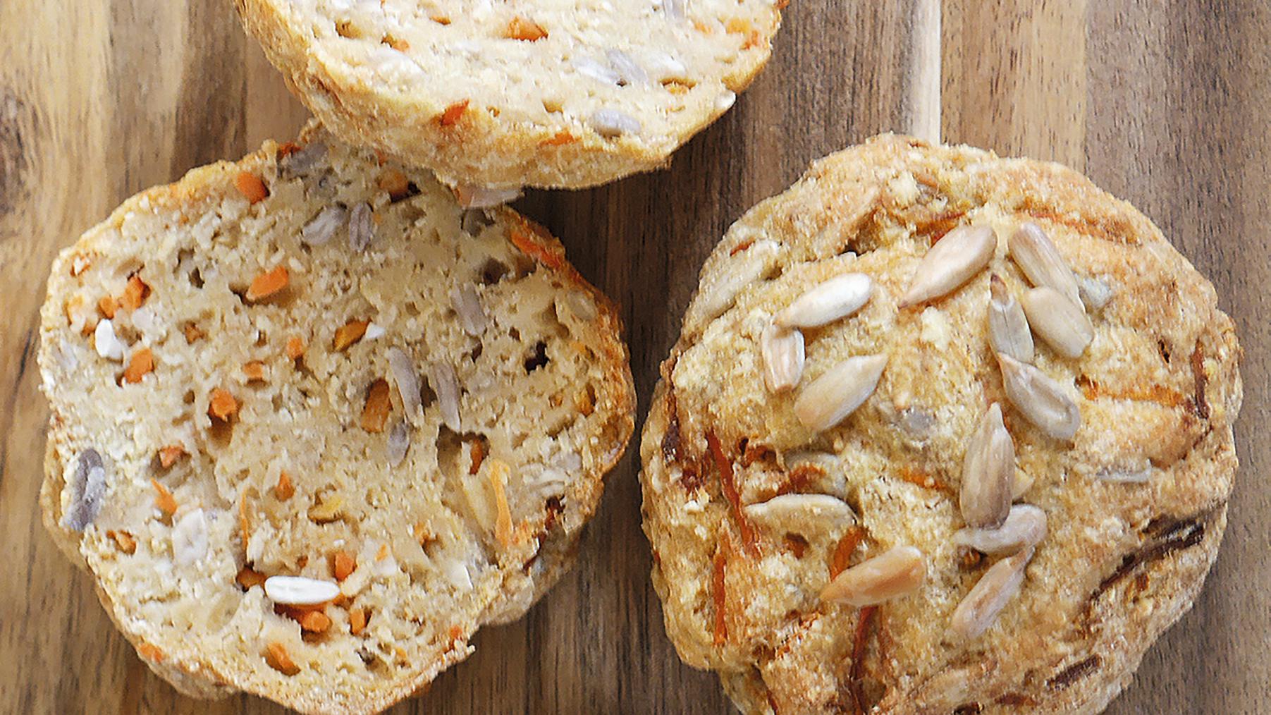 Lowfodmap boller med gulerod