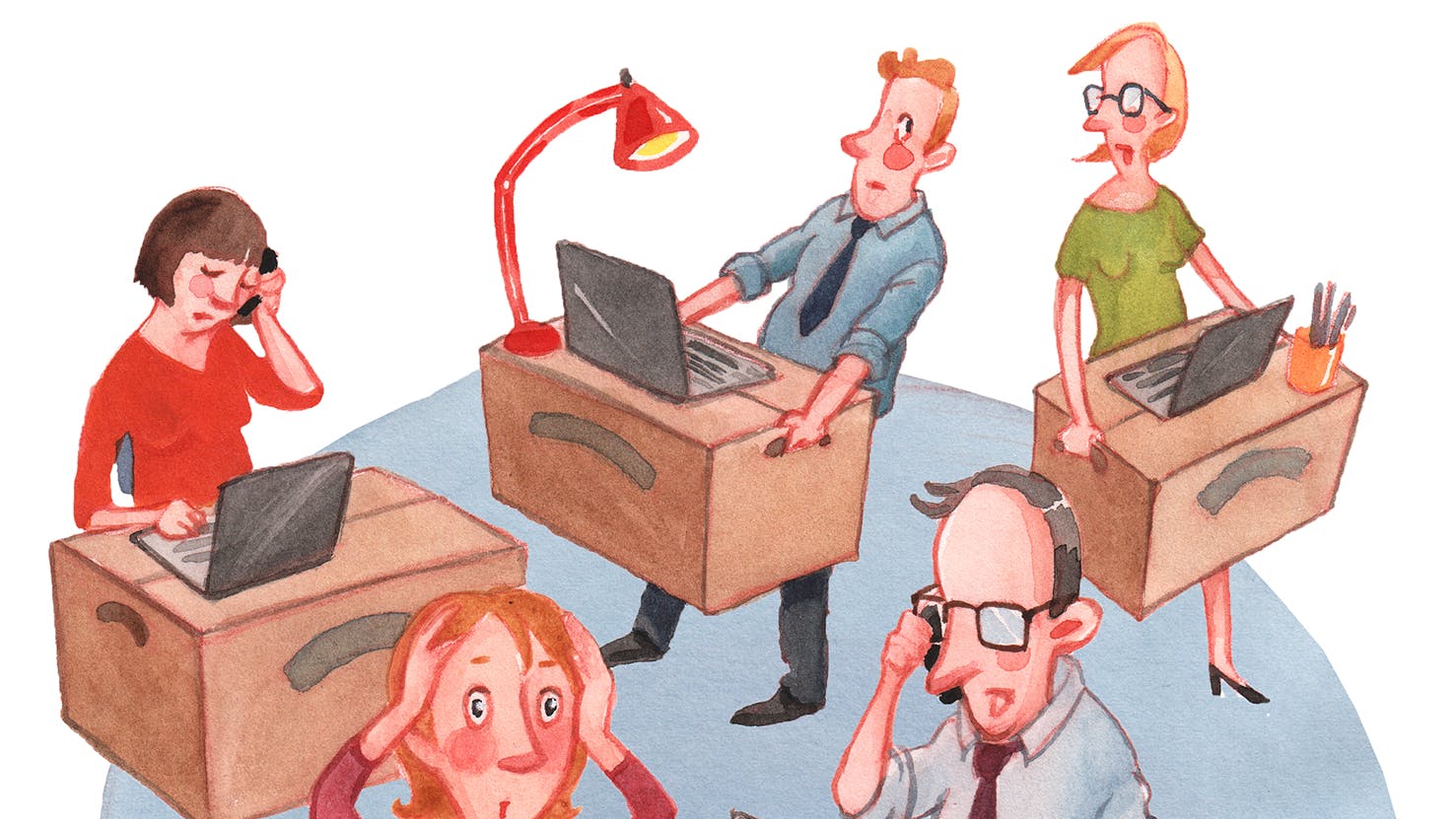 mennesker på et kontor