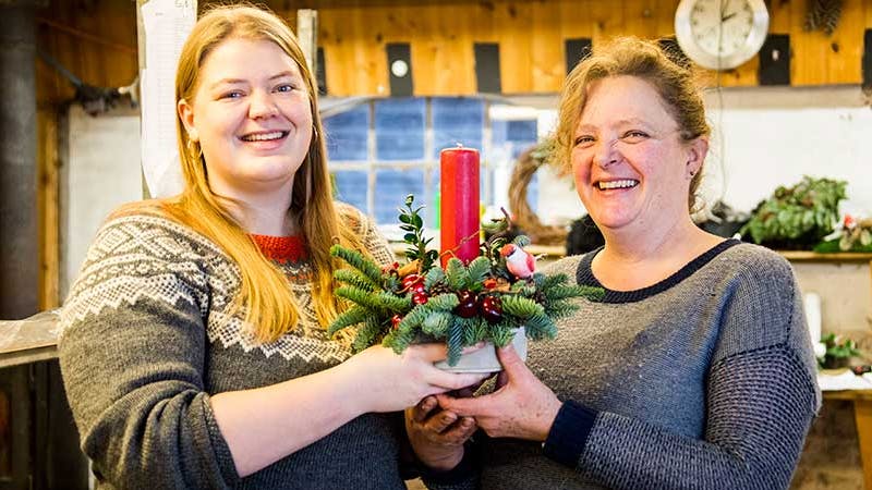 I lære som juledekoratør
