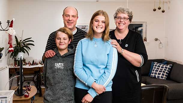 Signes ophold på Julemærkehjem var godt for hele familien