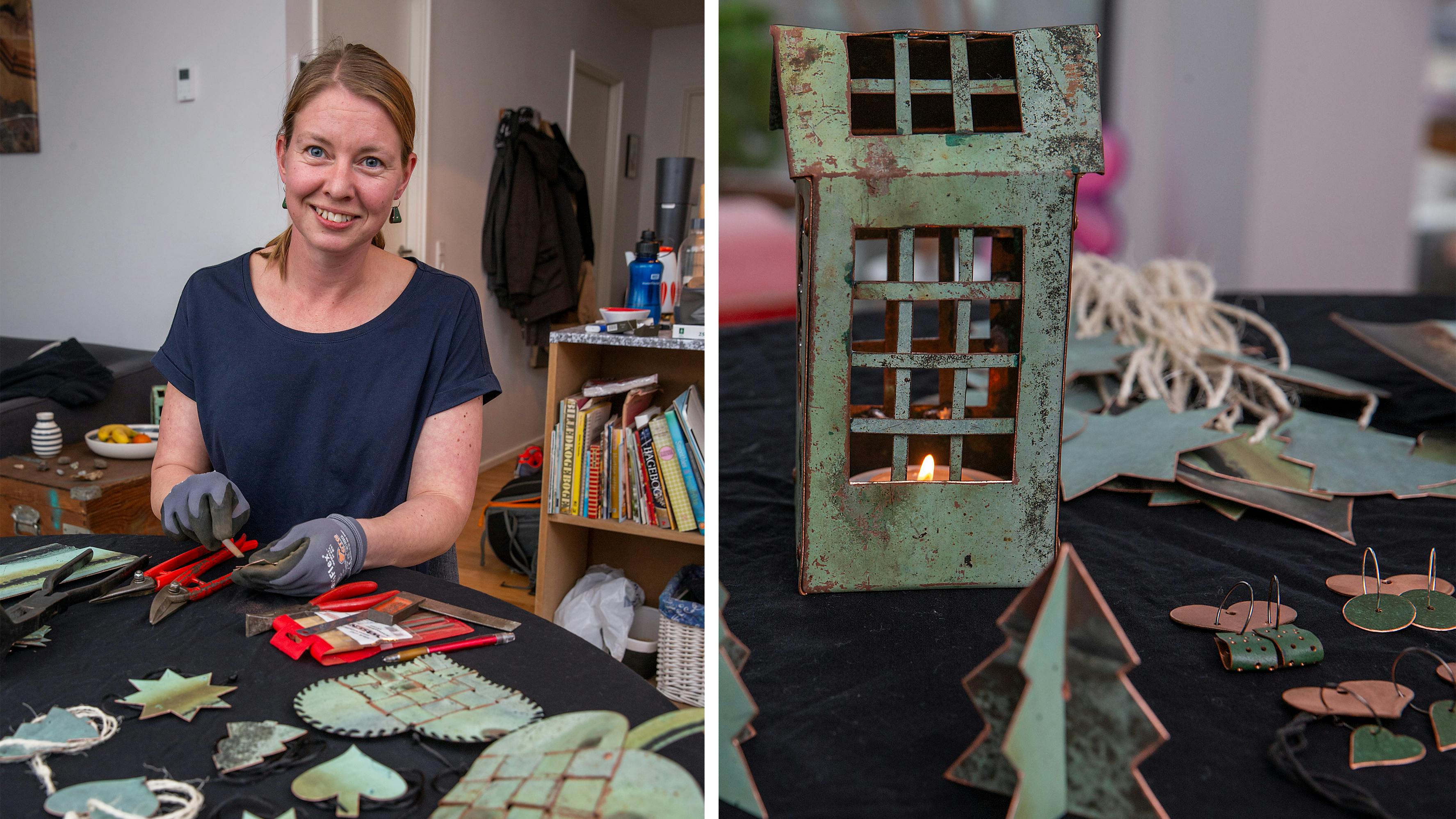 Annette tryller med kobber: Hun giver de gamle tage nyt liv