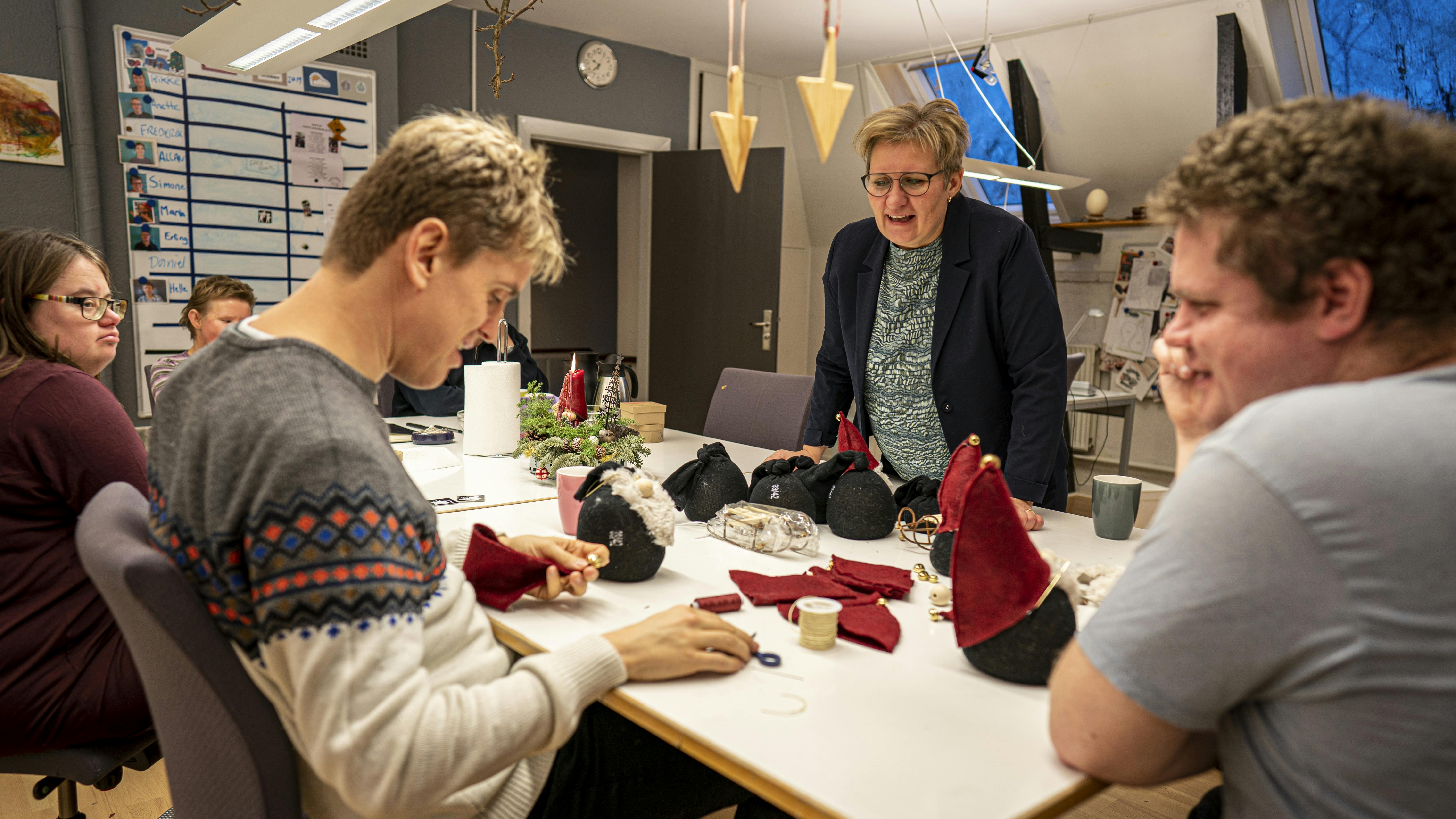 Ren julehygge i det lille nisseværksted ved Esbjerg.