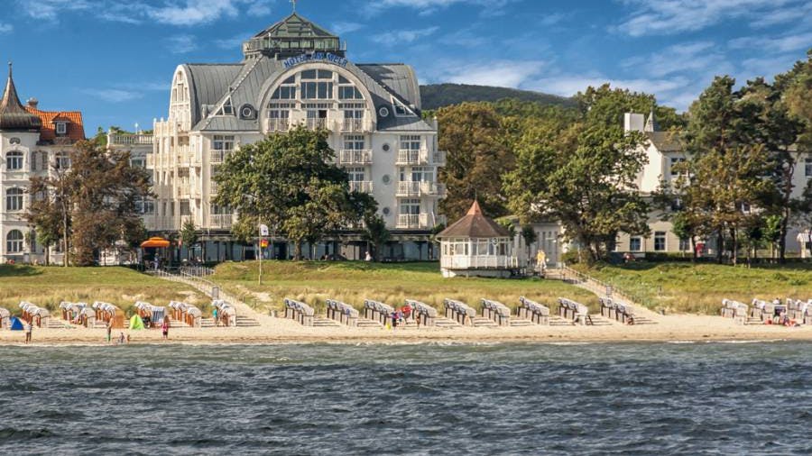 Hotel am Meer er et af mange badehoteller på den smukke ø Rügen 