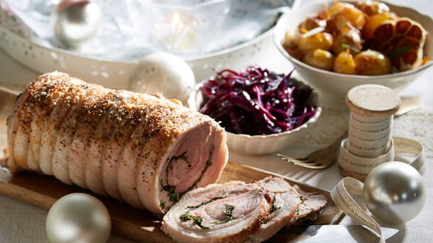 Rullesteg med julekartofler