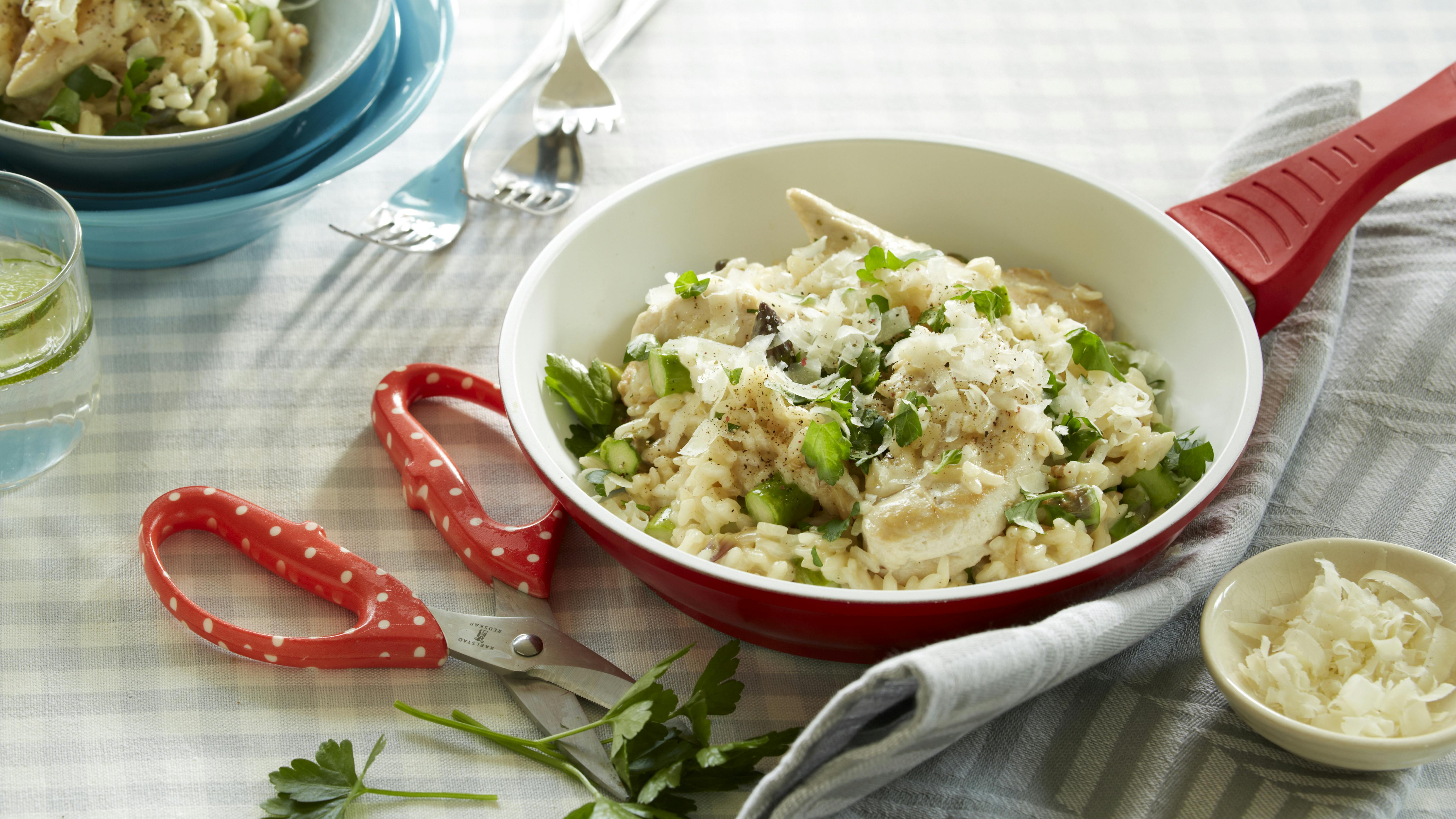 Risotto med kylling og asparges