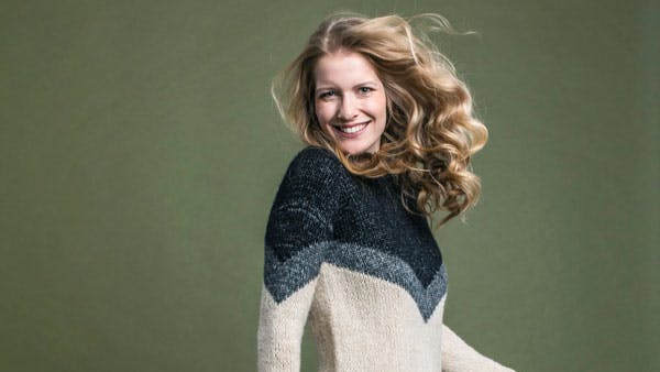 Strikkeopskrift: Sweater i gobelinstrik