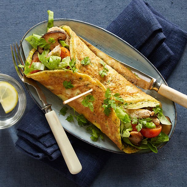 Kylling i æggewrap
