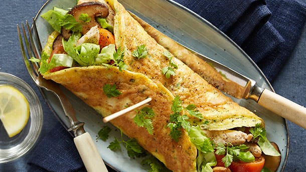 Kylling i æggewrap