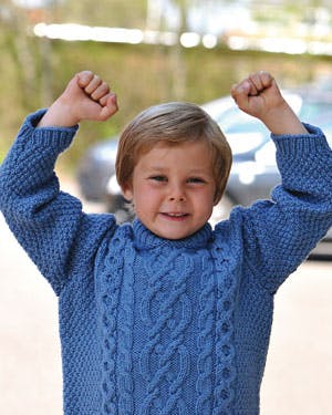 Strikkeopskrift: Aransweater