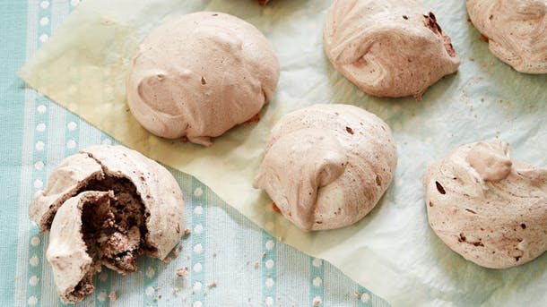 Chokolademarengs med chokoladecreme