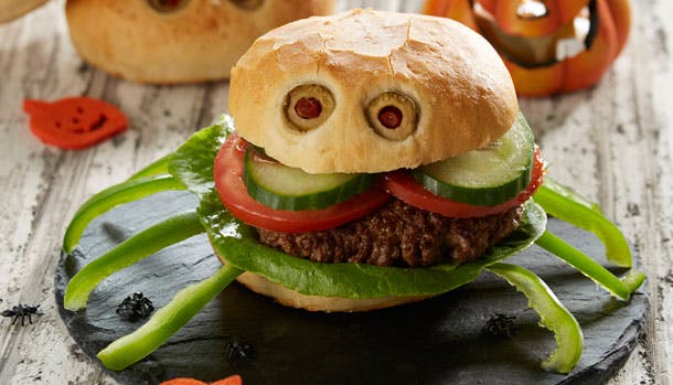 edderkoppeburger som ligner en edderkop