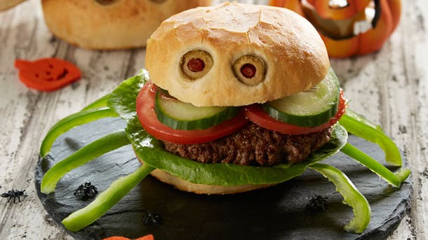 edderkoppeburger som ligner en edderkop