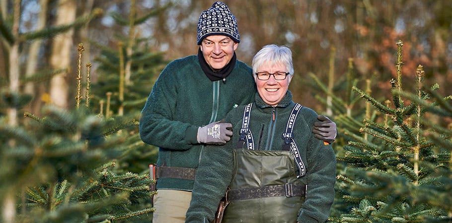 Else og Christian sælger 10.000 juletræer hvert år 