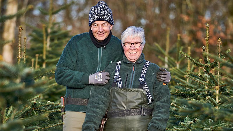 Else og Christian sælger 10.000 juletræer hvert år 