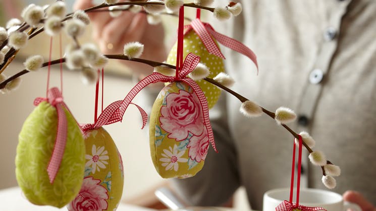 Fine stofæg til ophæng