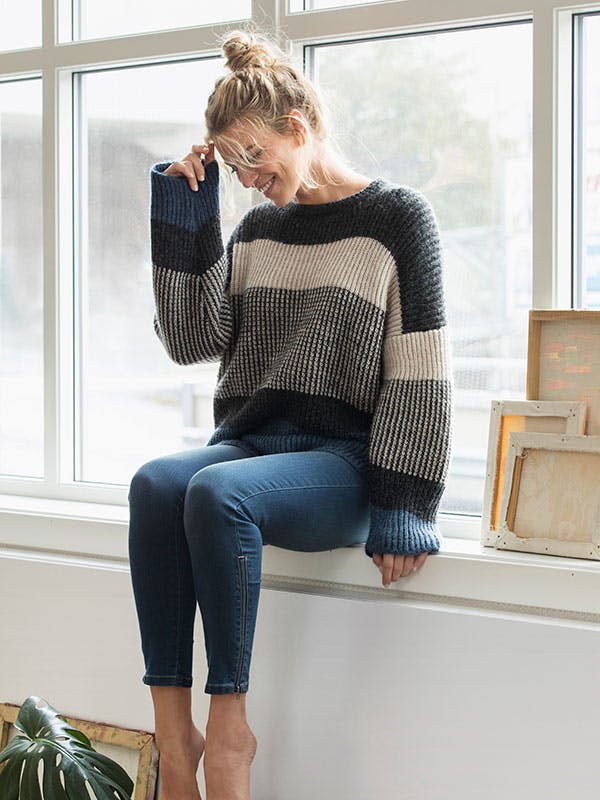 Strikkeopskrift: Elmira-sweater