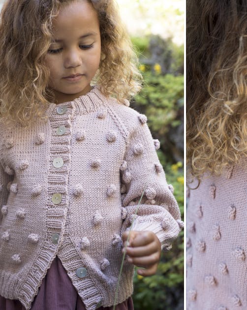 Strik: popcorn cardigan