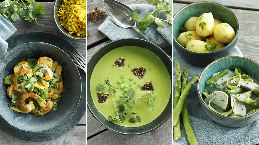 3 hverdagsretter med grønt