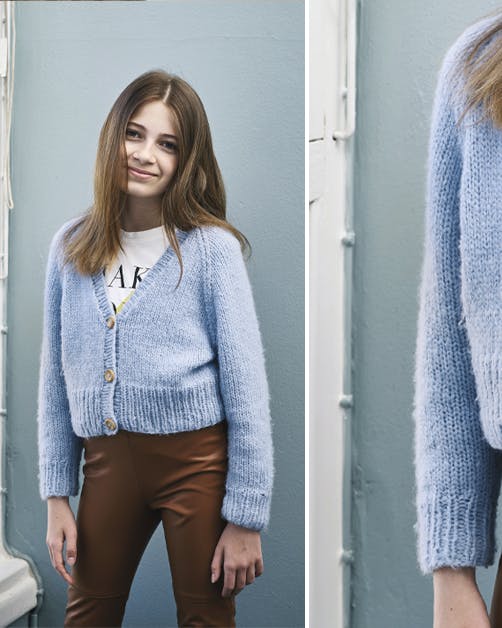 Strik: Cardigan til teens
