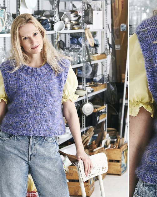 Strikkeopskrift: Fin og simpel vest