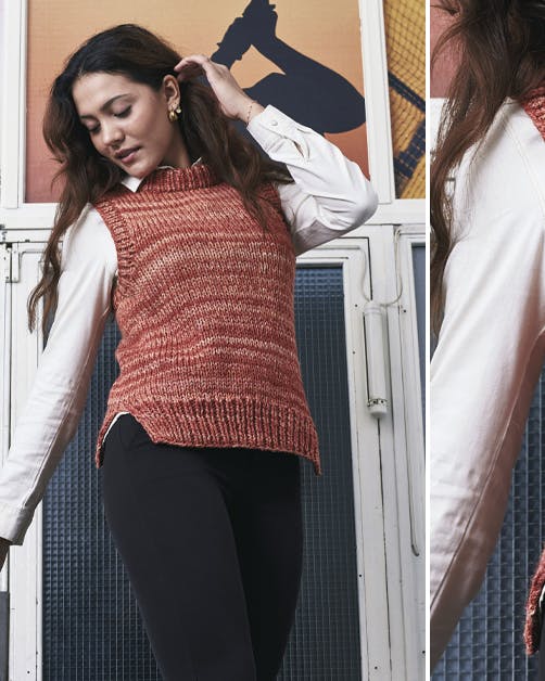 Strik: Vest, der er hurtig at strikke