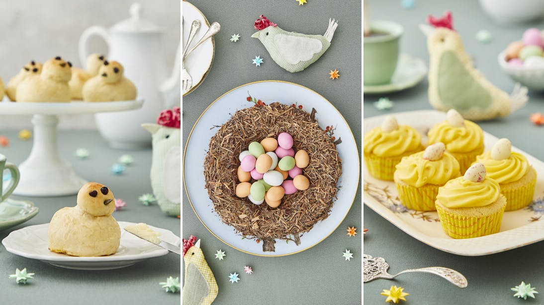 påske påskebord påskefrokost boller påskekylling kager chokoladekage chokolade påskeæg chokoladeæg muffins