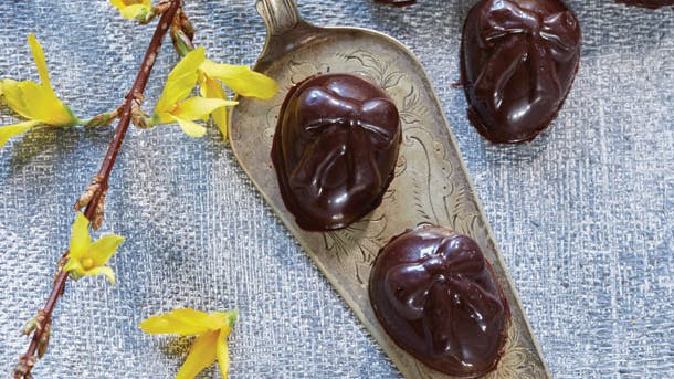 Fyldte påske-chokolader med smag af kaffe og karamel