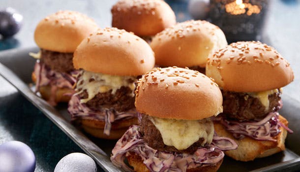Små sliders til nytårsgæsternes