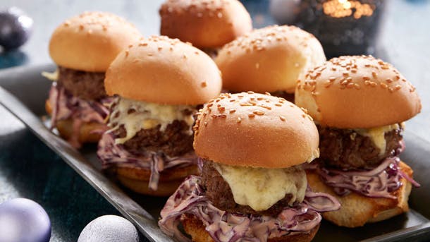Små sliders til nytårsgæsternes