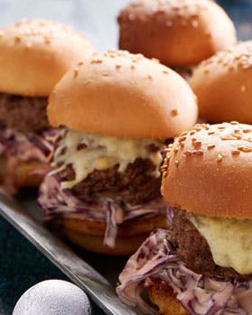 Små sliders til nytårsgæsternes