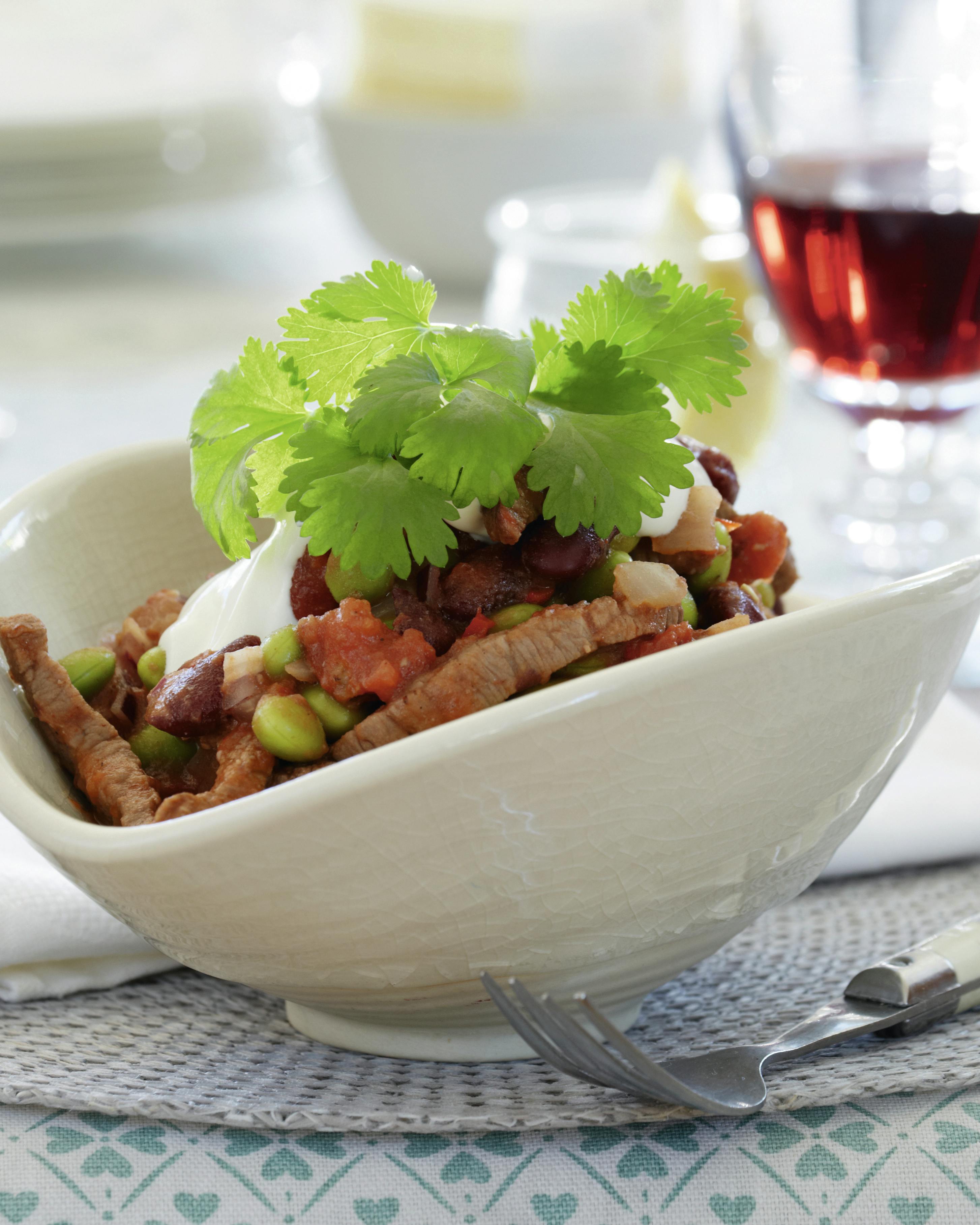 Chili con carne af en rest roastbeef