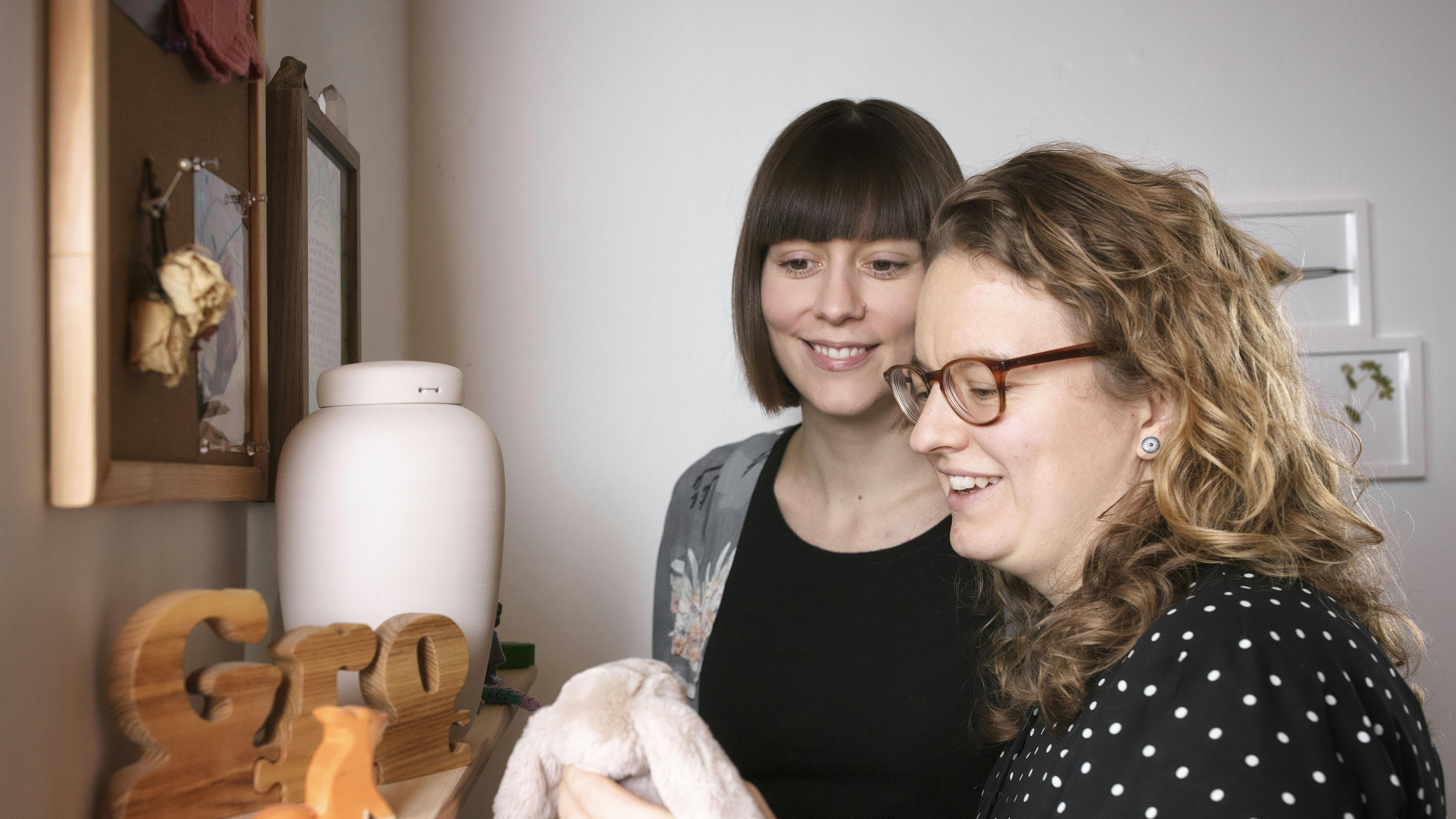 Thea og Margrethes datter blev født med en hjertefejl