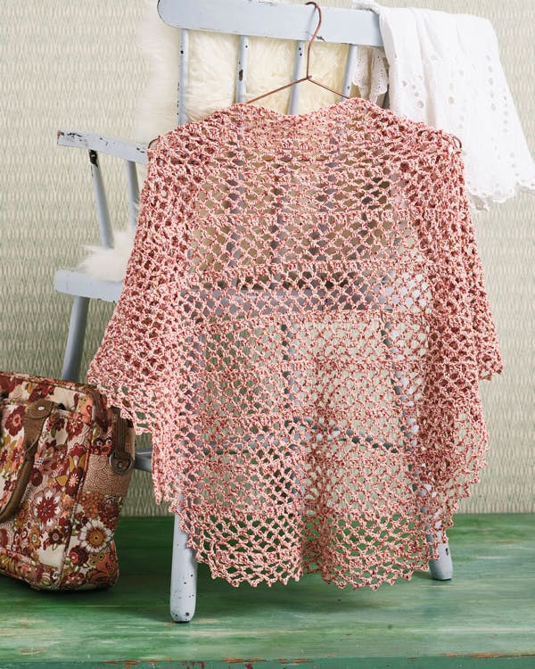 Hækleopskrift: Hæklet sjal