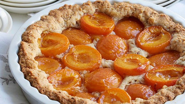 Abrikoskage med mandler