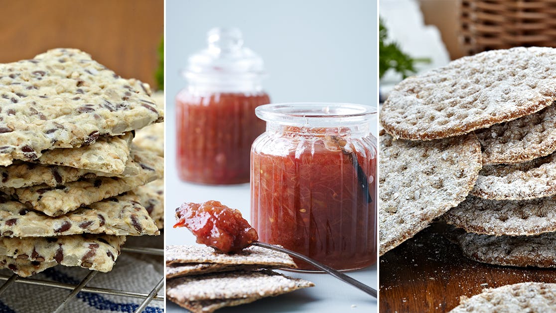 Hjemmelavede lækkerier: Knækbrød og marmelade