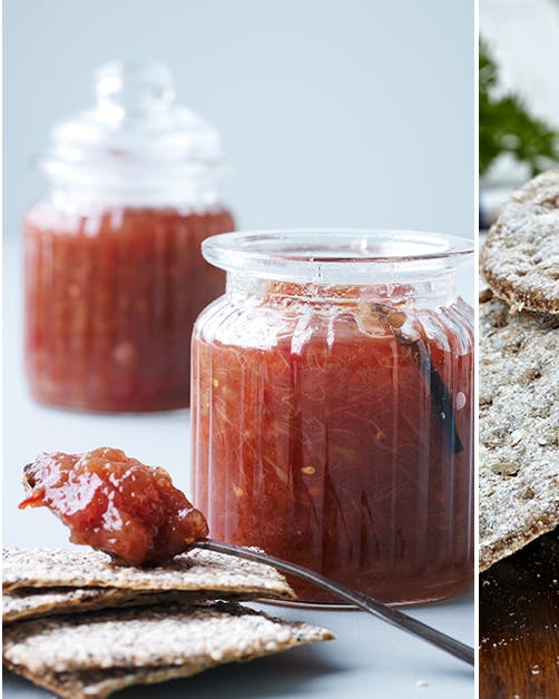 Hjemmelavede lækkerier: Knækbrød og marmelade