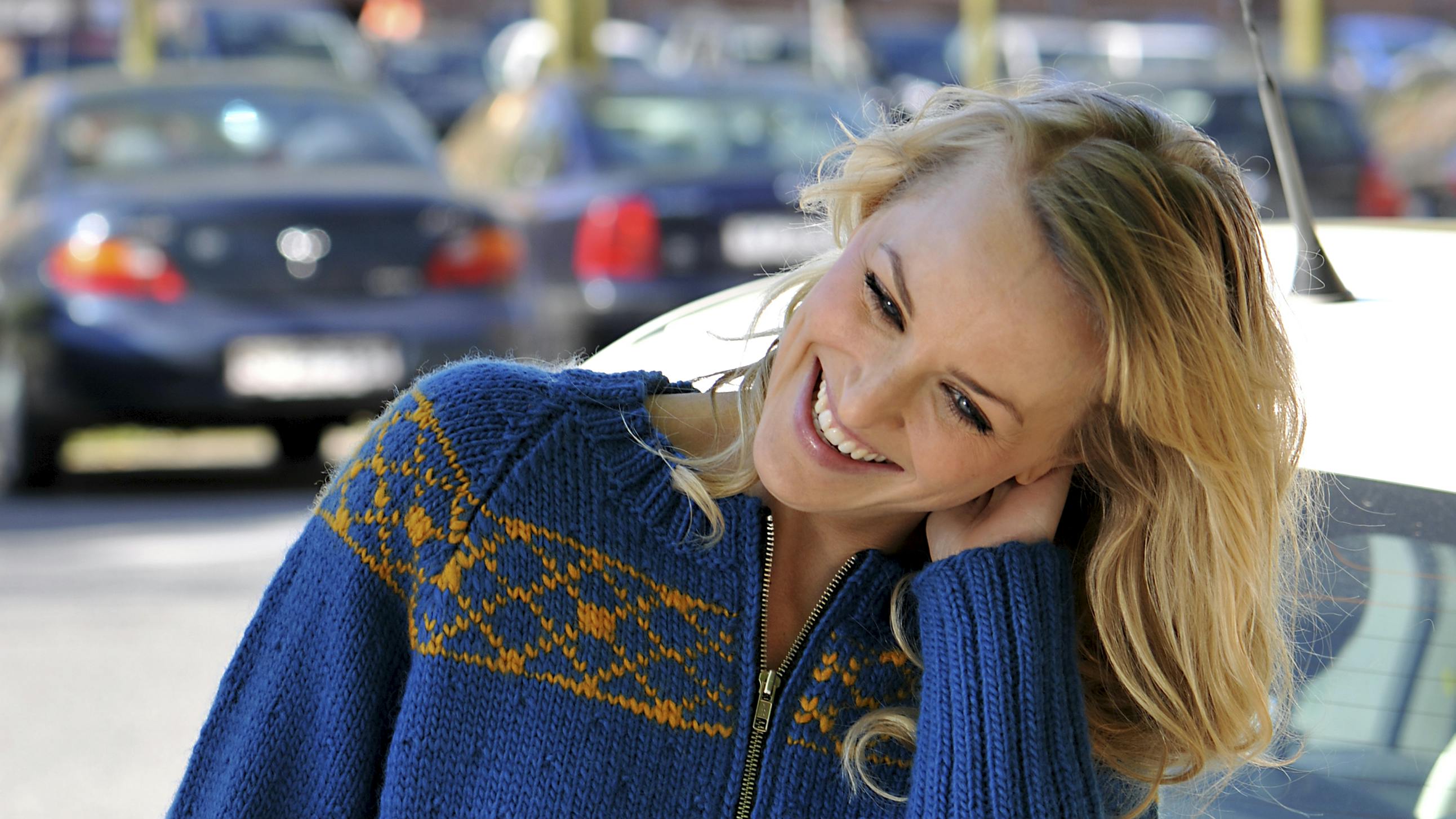 Fin strik med sporty look