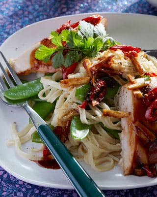 Kylling teriyaki med nudler