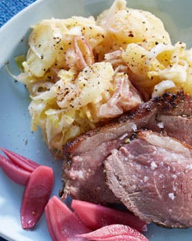 Lammeculotte med sennepsmarinerede kartofler