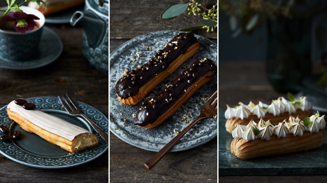 En éclair grundopskrift: 3 slags franske vandbakkelser