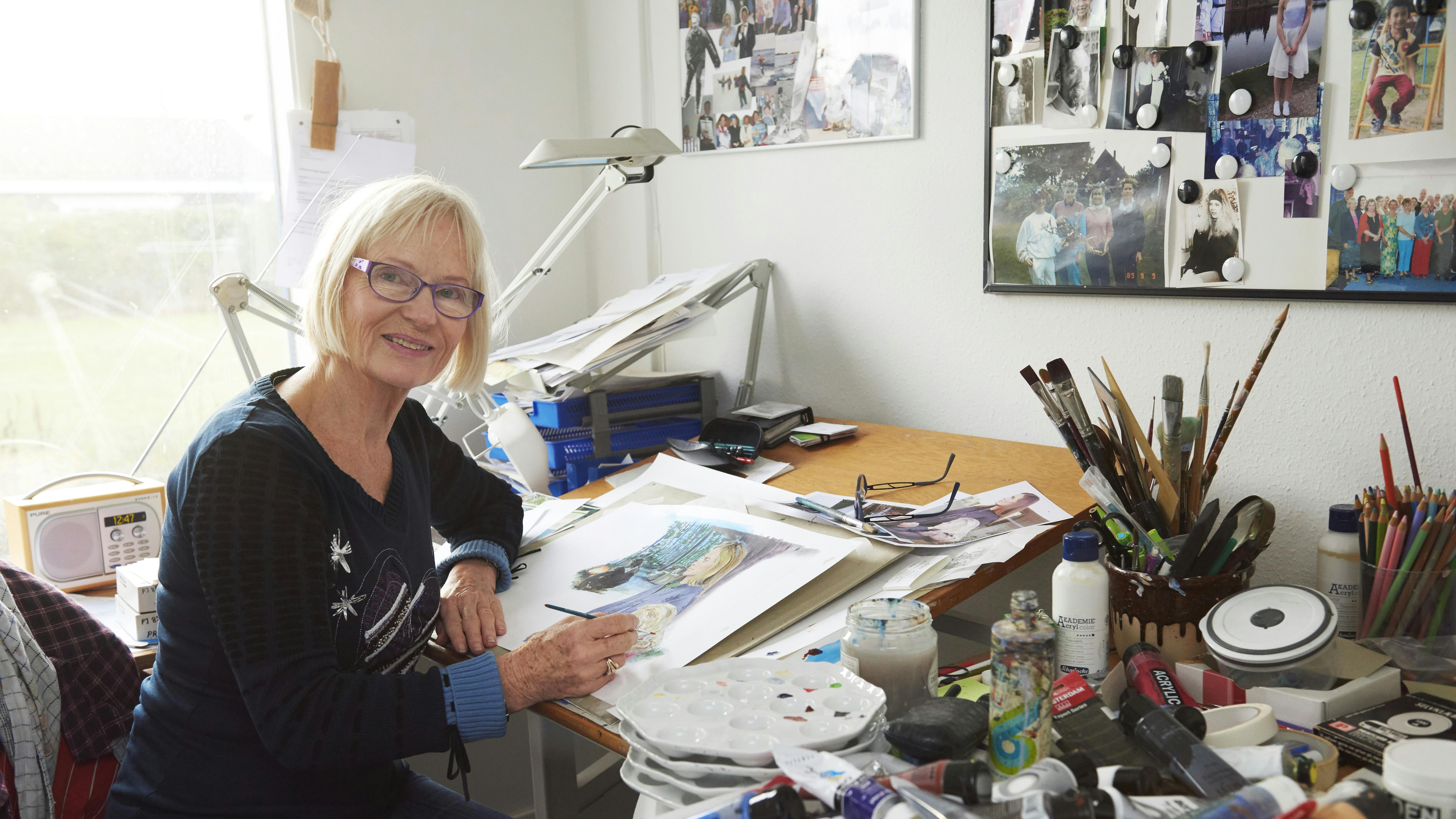 Majken Thorsen illustrerer romaner for Familie Journal