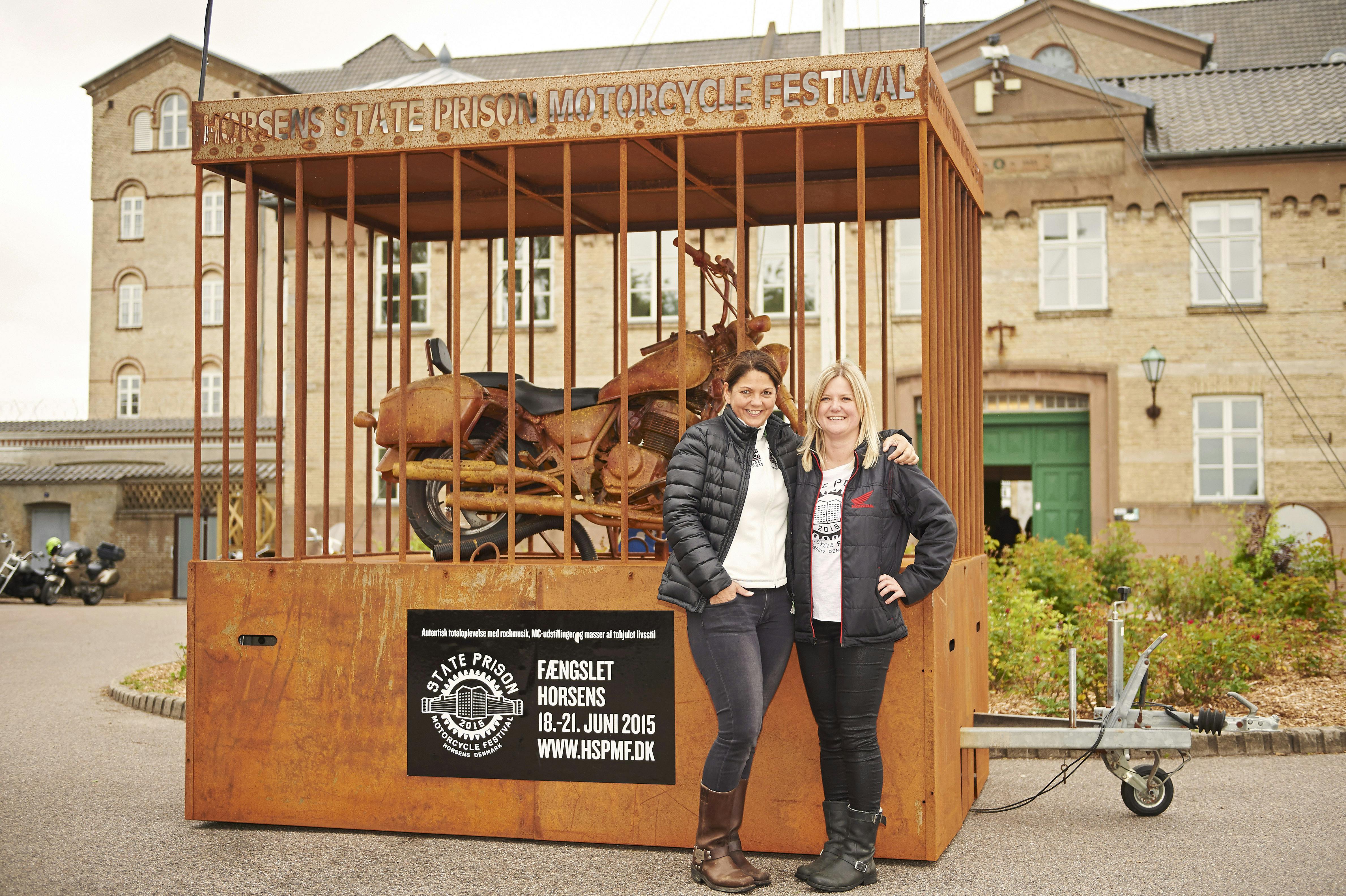 Hovedarrangørerne bag ny motorcykel festival i horsens er kvinderne heidi og karin