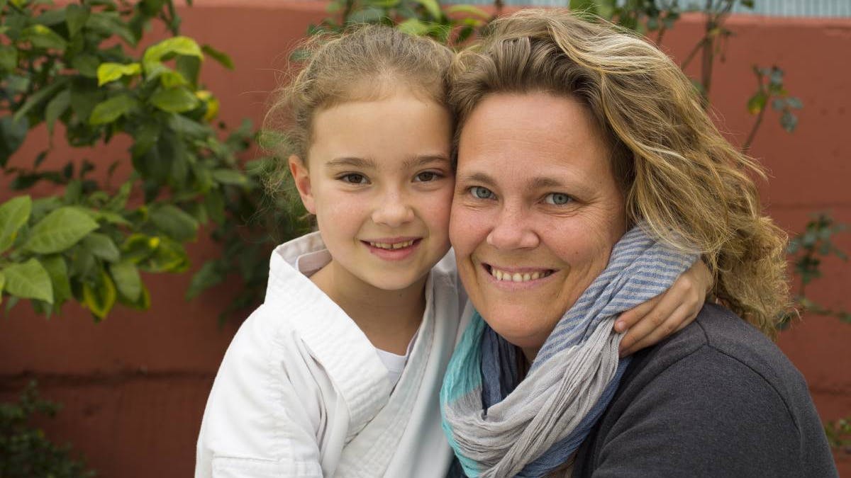 Michelle er vild med karate