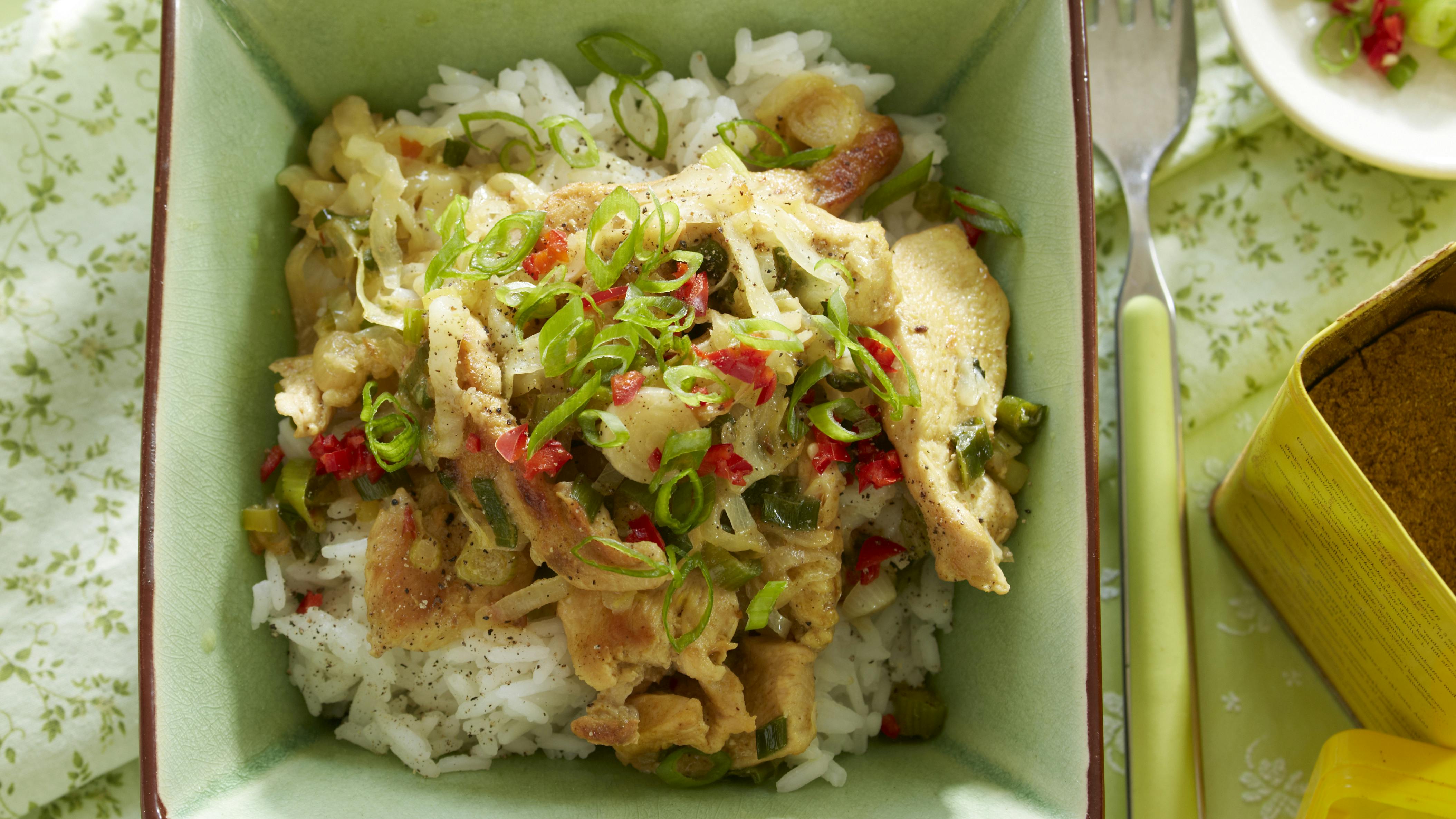 Kylling i karry med ris