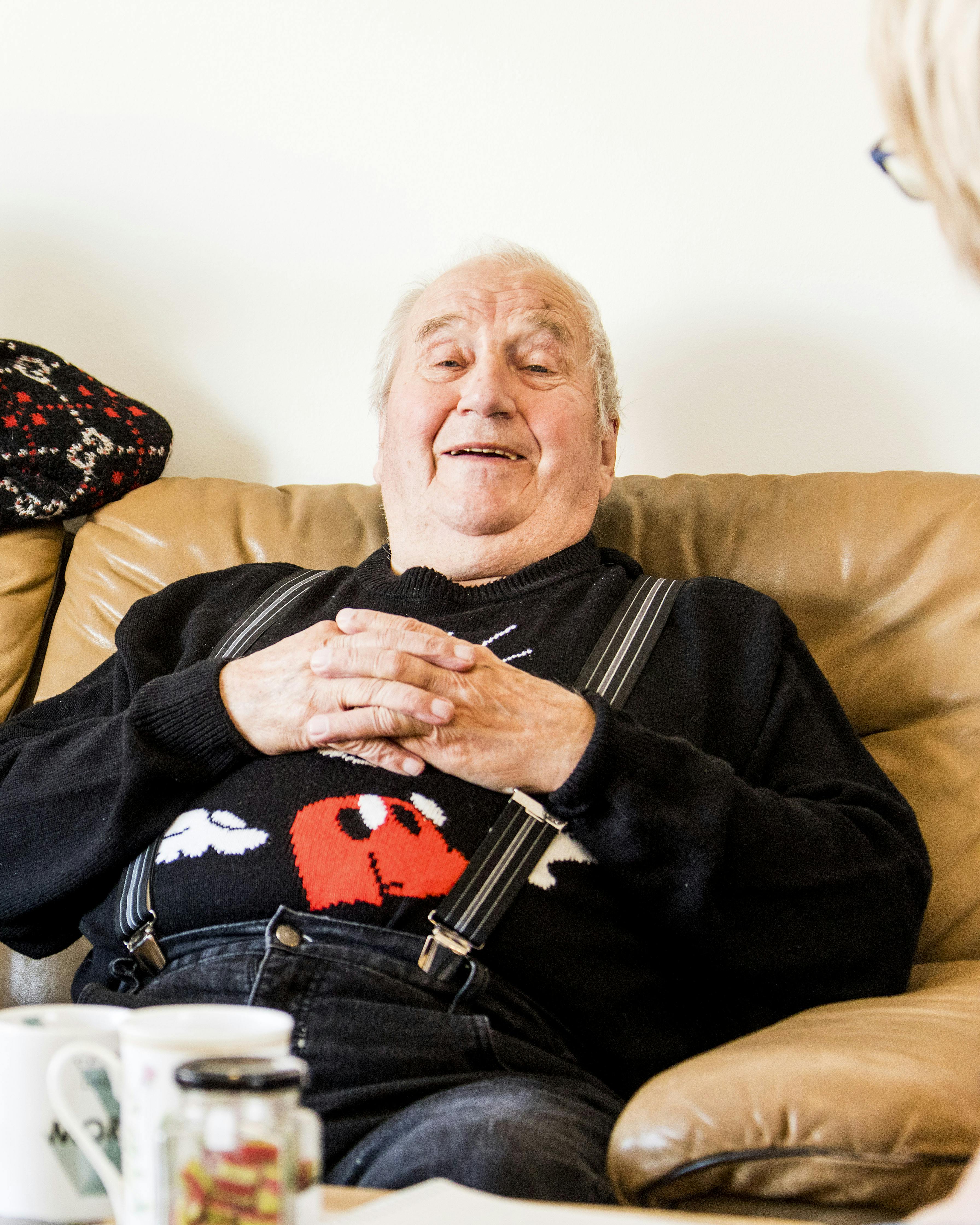 Tiger og Morfar er gode for hinanden og ses hver dag