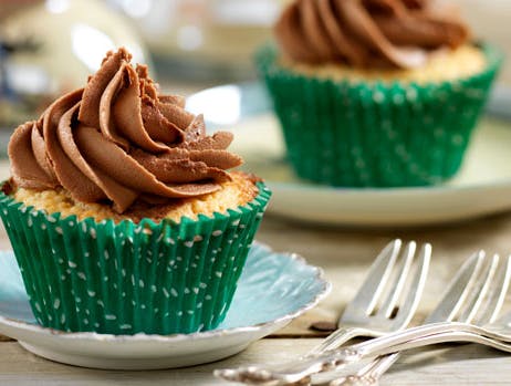 Lyse muffins med nutella-frosting