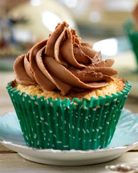 Lyse muffins med nutella-frosting